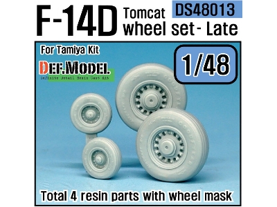 F-14d Tomcat Sagged Wheel Set- Late (For Tamiya 1/48) - zdjęcie 1