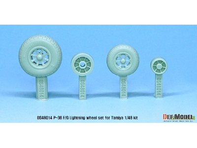 P-38 Lightning Wheel Set (For Tamiya 1/48) - zdjęcie 2