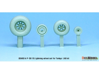 P-38 Lightning Wheel Set (For Tamiya 1/48) - zdjęcie 3