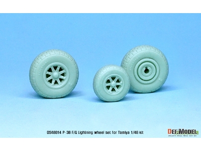 P-38 Lightning Wheel Set (For Tamiya 1/48) - zdjęcie 5