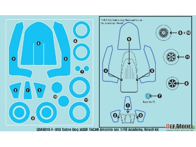 F-86d Sabre Dog Tacan Antenna Set (For Academy/ Revell 1/48) - zdjęcie 3