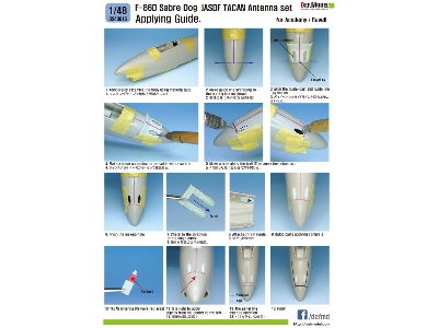 F-86d Sabre Dog Tacan Antenna Set (For Academy/ Revell 1/48) - zdjęcie 12