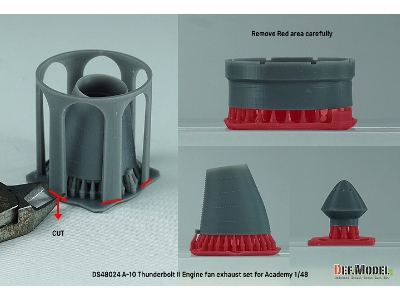 A-10 Thunderbolt Ii - Engine Fan Exhaust Set (For Academy) - zdjęcie 5