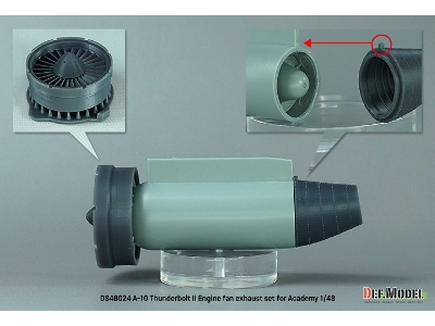 A-10 Thunderbolt Ii - Engine Fan Exhaust Set (For Academy) - zdjęcie 7
