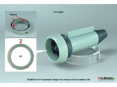 A-10 Thunderbolt Ii - Engine Fan Exhaust Set (For Academy) - zdjęcie 8