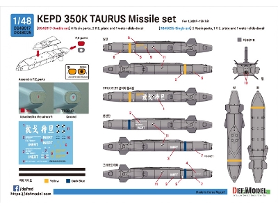 Kepd 350k Taurus - Missile Set (For F-15k) - zdjęcie 8