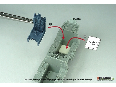 F-15e/K Strike Eagle Aces Ii Seat Set - Wool Pad - zdjęcie 12
