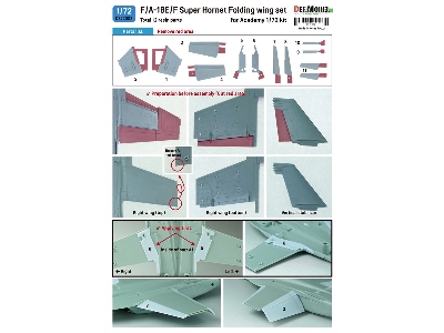 F/A-18e/F Folding Wing Set (For Academy) - zdjęcie 2