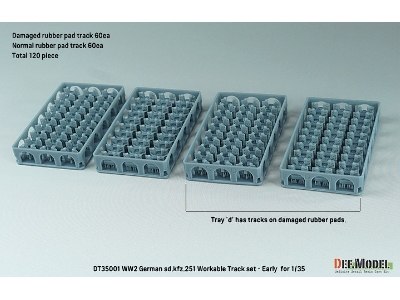 Ww2 Sd.Kfz.251 Workable Track Set - Early Type - zdjęcie 8