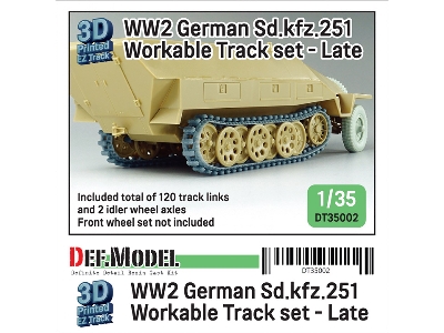 Ww2 Sd.Kfz.251 Workable Track Set - Late Type - zdjęcie 1