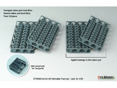 Ww2 Sd.Kfz.251 Workable Track Set - Late Type - zdjęcie 6