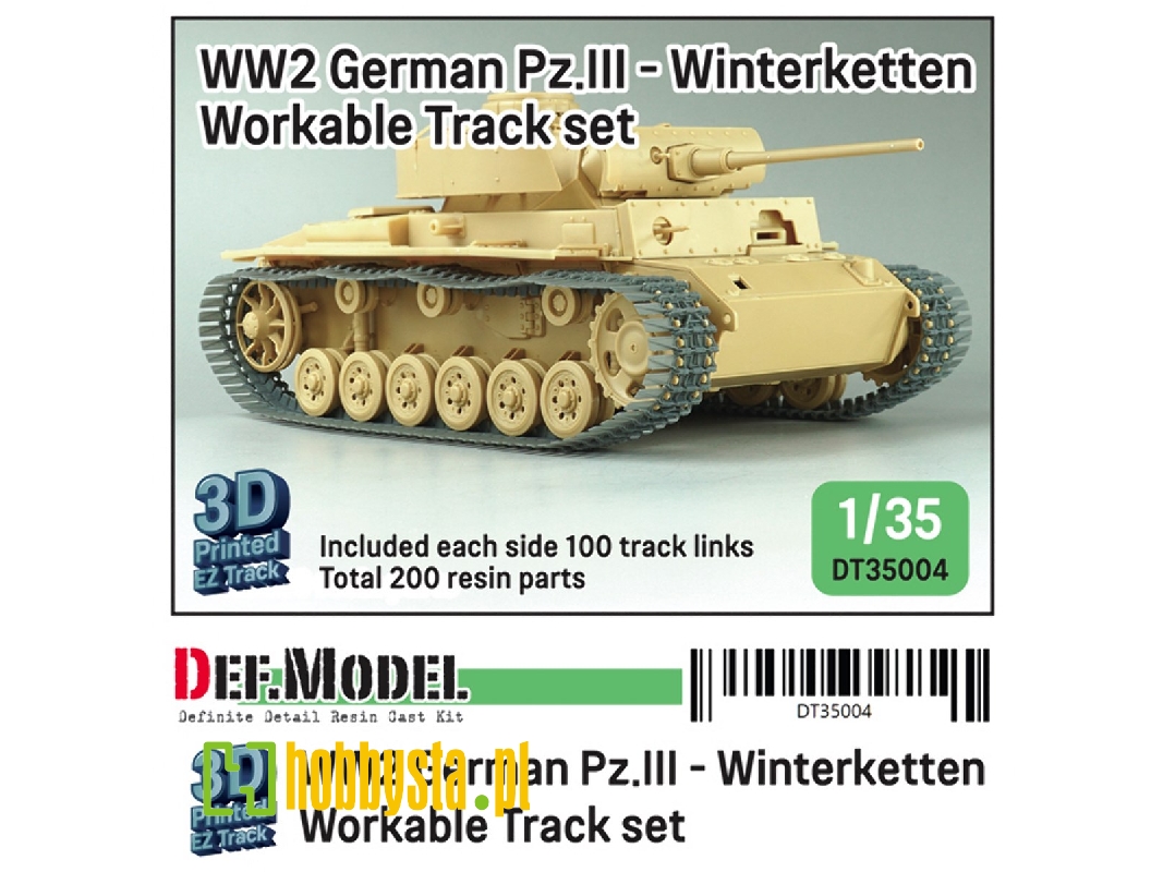 Ww2 Pz.Iii/Iv 40cm Workable Track Set - Winterketten For Pz.Iii Kit - zdjęcie 1 Ww2 Pz.Iii/Iv 40cm Workable Track Set - Winterketten For Pz.Iii Kit - zdjęcie 1