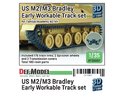 Us M2/M3 Bradley Early Workable Track Set (For Tamiya/Academy) - zdjęcie 1
