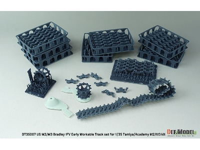 Us M2/M3 Bradley Early Workable Track Set (For Tamiya/Academy) - zdjęcie 3