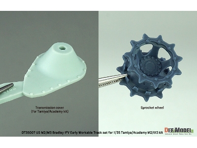 Us M2/M3 Bradley Early Workable Track Set (For Tamiya/Academy) - zdjęcie 7