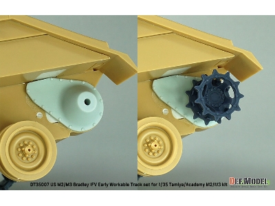 Us M2/M3 Bradley Early Workable Track Set (For Tamiya/Academy) - zdjęcie 13