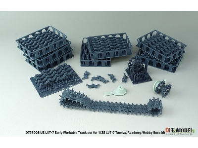 Us Lvt-7 Early Workable Track Set (For Tamiya/Academy Hobby Boss) - zdjęcie 3