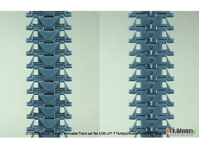 Us Lvt-7 Early Workable Track Set (For Tamiya/Academy Hobby Boss) - zdjęcie 5