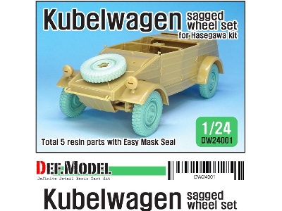 Ww2 Kubelwagen Sagged Wheel Set - zdjęcie 1