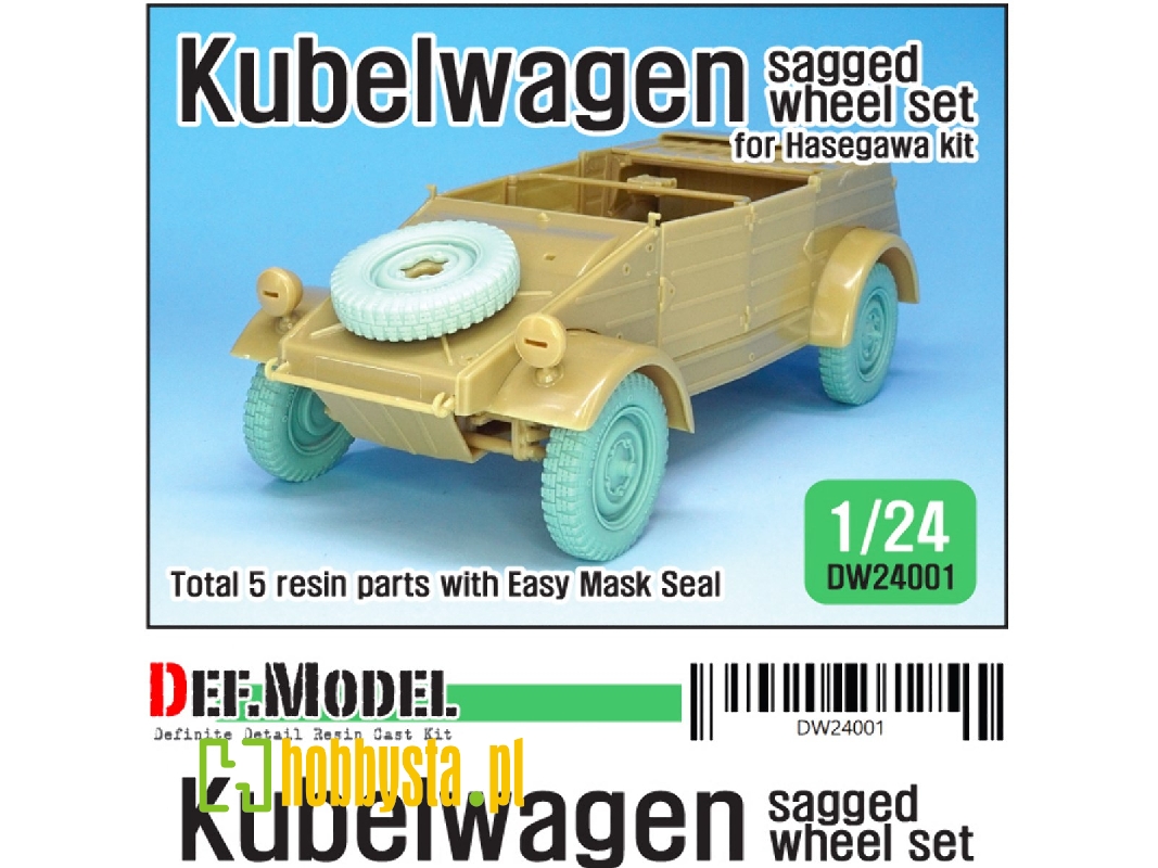 Ww2 Kubelwagen Sagged Wheel Set - zdjęcie 1