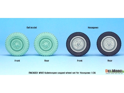 Ww2 Kubelwagen Sagged Wheel Set - zdjęcie 12