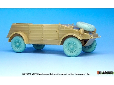 Ww2 Kubelwagen Balloon Tire Wheel Set - zdjęcie 9