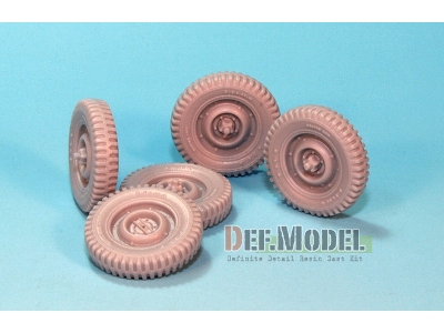 Willys Mb 4x4 Truck Wheel Set (For Tamiya 1/35) - zdjęcie 3