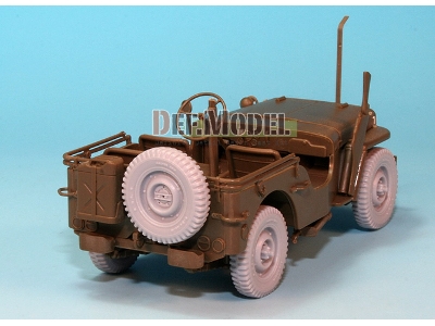 Willys Mb 4x4 Truck Wheel Set (For Tamiya 1/35) - zdjęcie 7