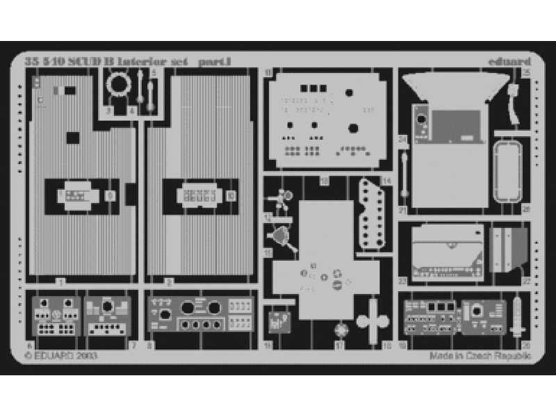  SCUD B interior 1/35 - Dragon - blaszki - zdjęcie 1