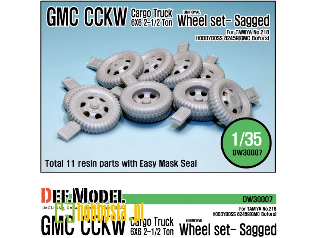 Us Cckw Truck Wheel Set (For Tamiya, Hobbyboss 1/35) - zdjęcie 1