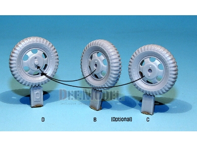 Us Cckw Truck Wheel Set (For Tamiya, Hobbyboss 1/35) - zdjęcie 9