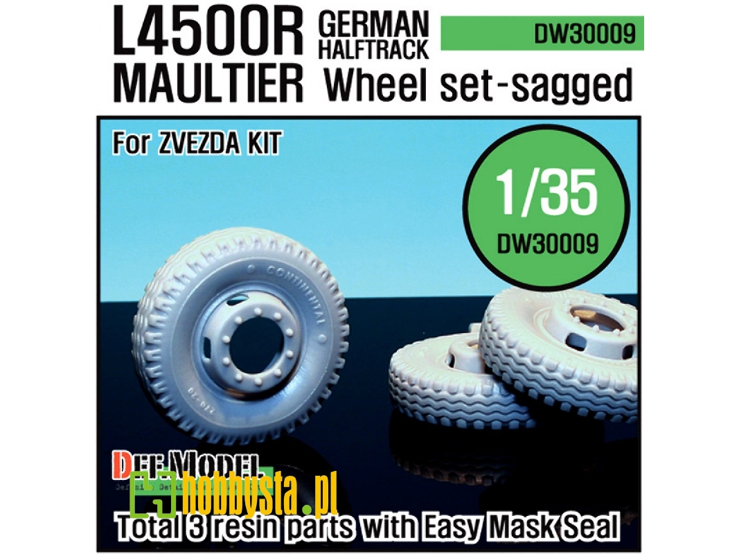 German L4500 R Maultier Wheel Set (For Zvezda 1/35) - zdjęcie 1