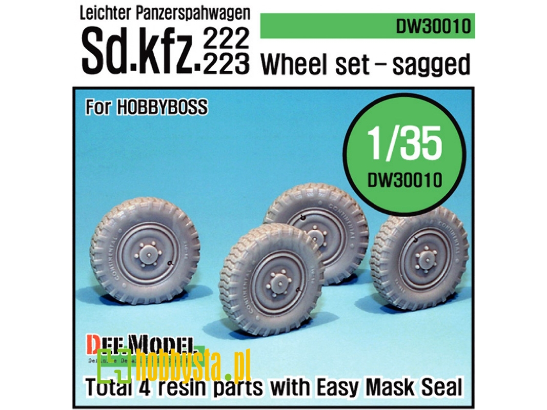 German Sd.Kfz.222 Wheel Set (For Hobbyboss 1/35) - zdjęcie 1 German Sd.Kfz.222 Wheel Set (For Hobbyboss 1/35) - zdjęcie 1