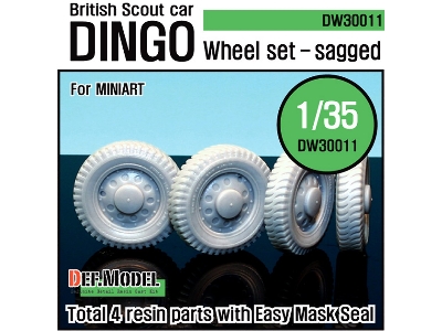 U.K. Dingo Wheel Set (For Miniart 1/35) - zdjęcie 1