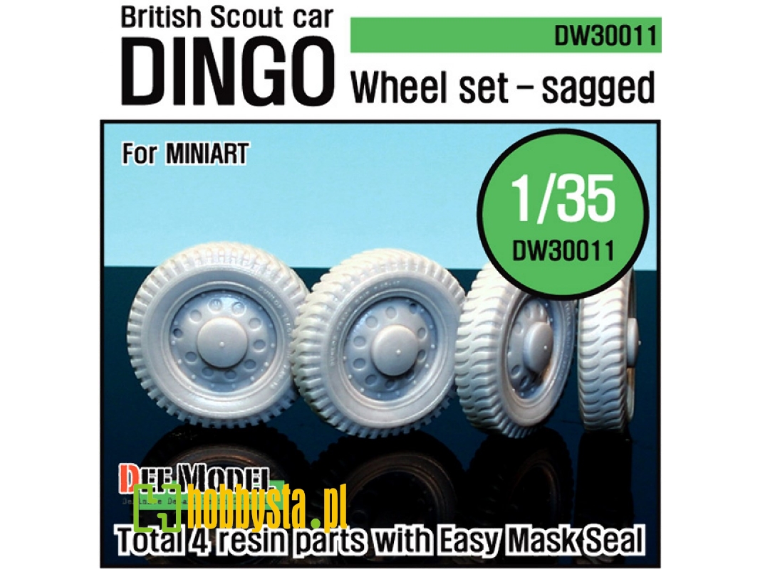 U.K. Dingo Wheel Set (For Miniart 1/35) - zdjęcie 1 U.K. Dingo Wheel Set (For Miniart 1/35) - zdjęcie 1
