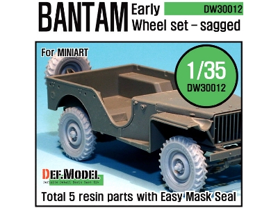 U.K. Bantam Early Wheel Set (For Miniart 1/35) - zdjęcie 1