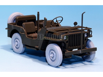U.K. Commando/Sas Jeep Wheel Set (For Tamiya 1/35) - zdjęcie 4