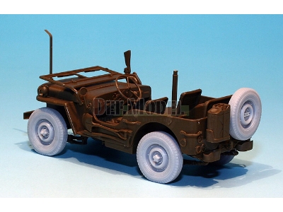 U.K. Commando/Sas Jeep Wheel Set (For Tamiya 1/35) - zdjęcie 6