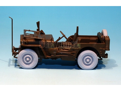 U.K. Commando/Sas Jeep Wheel Set (For Tamiya 1/35) - zdjęcie 9