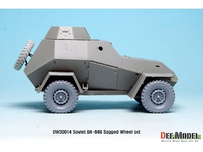 Russian Ba-64b Armored Car Wheel Set (For Miniart 1/35) - zdjęcie 5