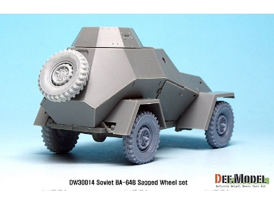 Russian Ba-64b Armored Car Wheel Set (For Miniart 1/35) - zdjęcie 6