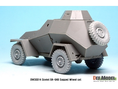 Russian Ba-64b Armored Car Wheel Set (For Miniart 1/35) - zdjęcie 7