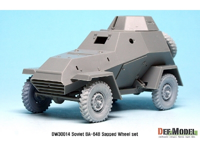 Russian Ba-64b Armored Car Wheel Set (For Miniart 1/35) - zdjęcie 9