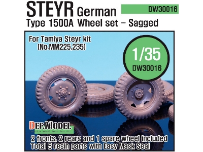 German Steyr 1500a Wheel Set (For Tamiya 1/35) - zdjęcie 1