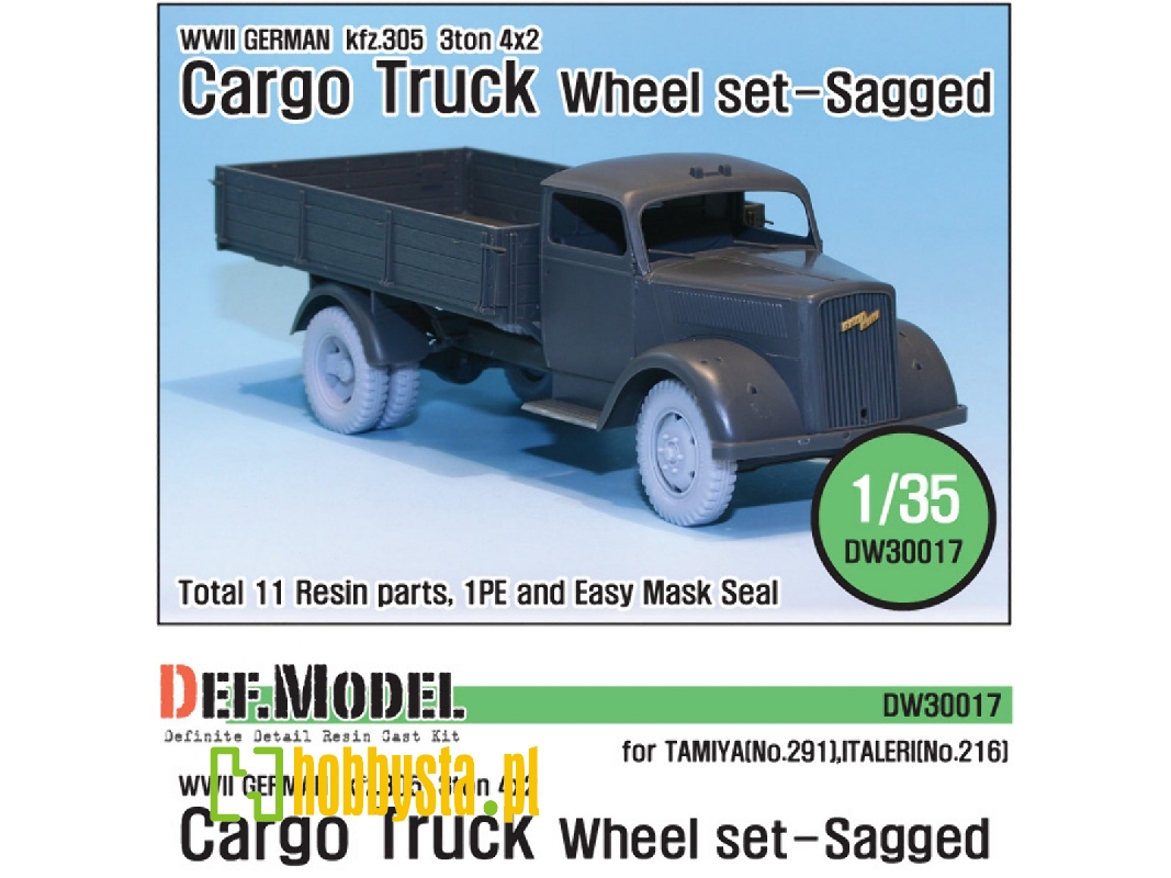 German 3t Cargo(Opel) Truck Wheel Set (For Tamiya/Italeri 1/35) - zdjęcie 1 German 3t Cargo(Opel) Truck Wheel Set (For Tamiya/Italeri 1/35) - zdjęcie 1
