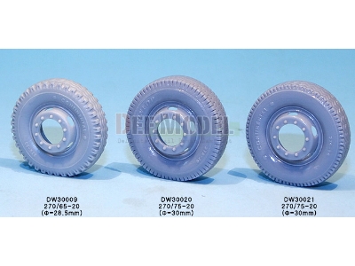 Allies L4500 R Maultier Wheel-(Dunlxp) Set (For Zvezda 1/35) - zdjęcie 3