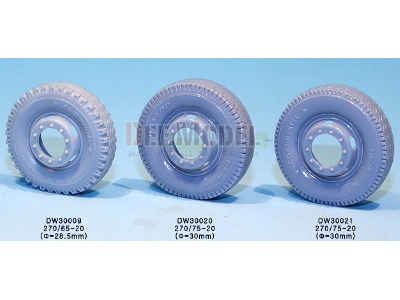 German L4500 R Maultier Wheel Set 2 (For Zvezda 1/35) - zdjęcie 3