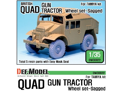 Uk Quad Gun Truck Wheel Set (For Tamiya 1/35) - zdjęcie 1
