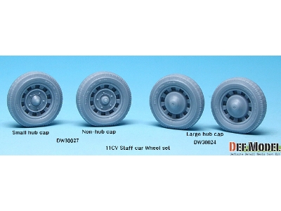 11cv Staff Car Sagged Wheel Set (2) (For Tamiya 1/35) - zdjęcie 10