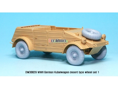 German Vw Desert Type Wheel Set 1 (For Tamiya 1/35) - zdjęcie 3